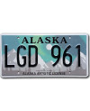 Americká ŠPZ Alaska Aurora Borealis LGD 961