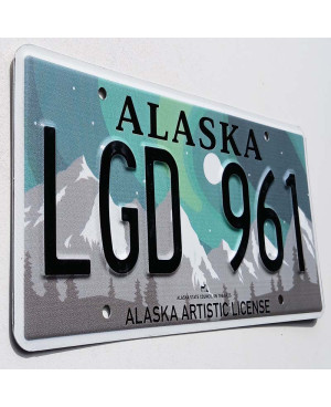 Americká ŠPZ Alaska Aurora Borealis LGD 961