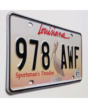 Americká ŠPZ Louisiana Sportsman´s Paradise 978 AWF