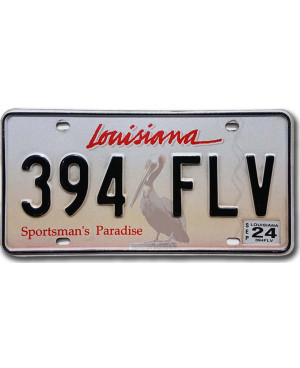 Americká ŠPZ Louisiana Sportsman´s Paradise 394 FLV