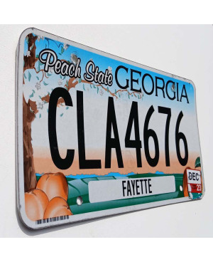 Americká ŠPZ Georgia Peach State flat