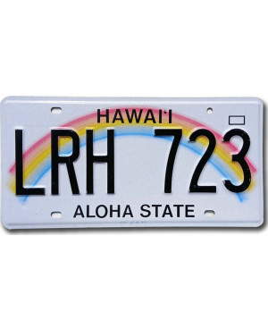 Americká ŠPZ Hawaii Aloha Rainbow LRH 723
