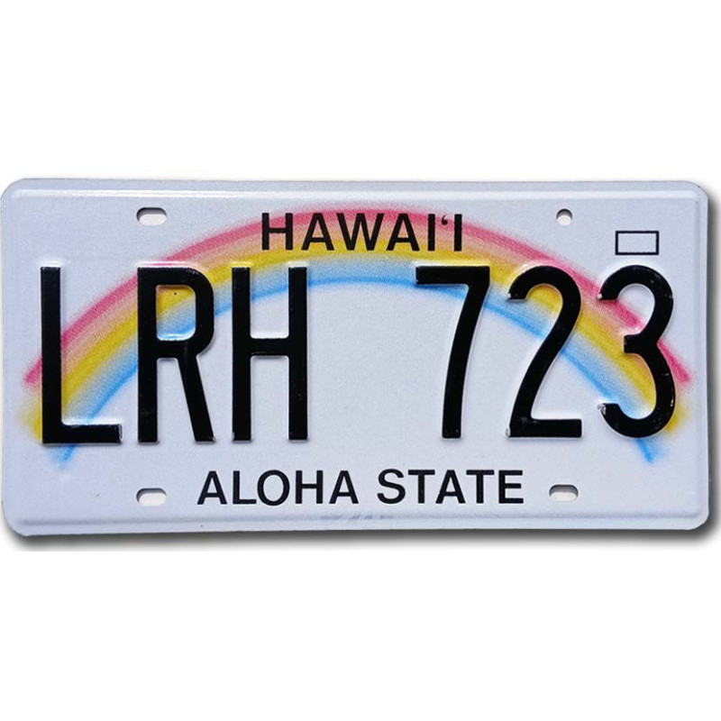 Americká ŠPZ Hawaii Aloha Rainbow LRH 723