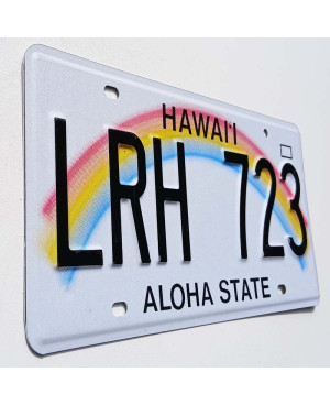 Americká ŠPZ Hawaii Aloha Rainbow LRH 723