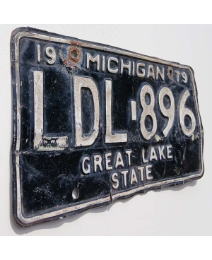 Americká ŠPZ Michigan 1979 Black LDL.896