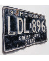 Americká ŠPZ Michigan 1979 Black LDL.896