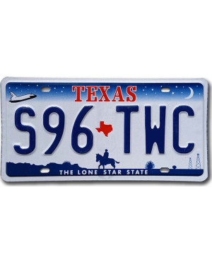Americká ŠPZ Texas Horse S96 TWC