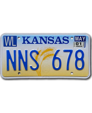 Americká ŠPZ Kansas Wheat NNS 678