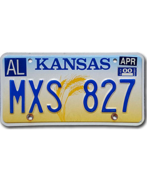 Americká ŠPZ Kansas Wheat MXS 827