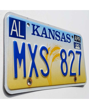 Americká ŠPZ Kansas Wheat MXS 827