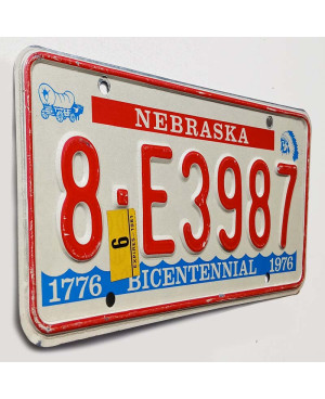 Americká ŠPZ Nebraska Bicentennial 8-E3987