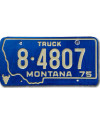 Americká ŠPZ Montana 1975 Blue Truck 8.4807