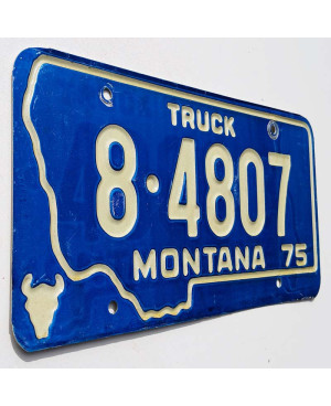 Americká ŠPZ Montana 1975 Blue Truck 8.4807