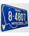 Americká ŠPZ Montana 1975 Blue Truck 8.4807