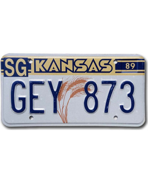 Americká ŠPZ Kansas 1989 Wheat GEY 873