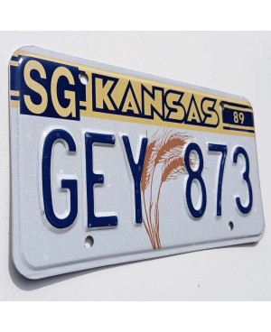 Americká ŠPZ Kansas 1989 Wheat GEY 873