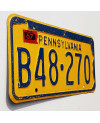 Americká ŠPZ Pennsylvania 1967 Yellow B48-270
