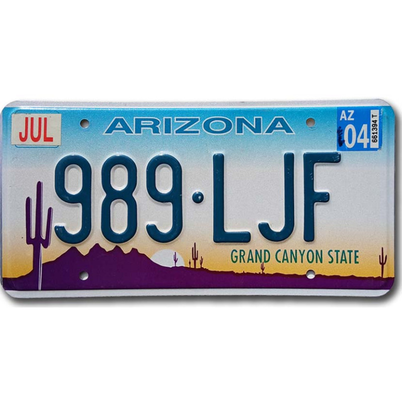 Americká ŠPZ Arizona Grand Canyon 989-LJF