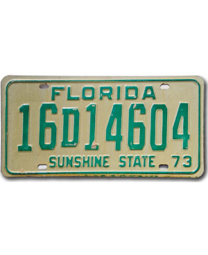 Americká ŠPZ Florida 1973 Sunshine State 16D14604