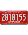 Americká ŠPZ Illinois 1957 Red 2818155