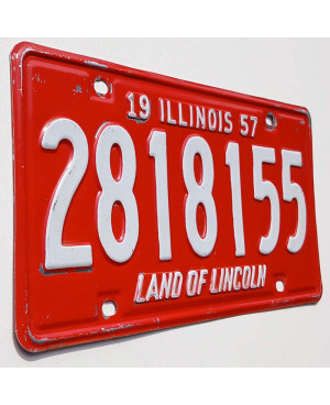 Americká ŠPZ Illinois 1957 Red 2818155