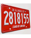 Americká ŠPZ Illinois 1957 Red 2818155