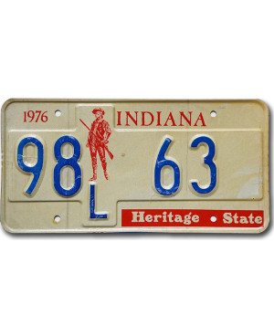 Americká ŠPZ Indiana Heritage State 98L 63
