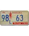 Americká ŠPZ Indiana Heritage State 98L 63