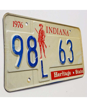 Americká ŠPZ Indiana Heritage State 98L 63