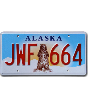 Americká ŠPZ Alaska Grizzly Bear JWF 664