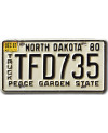 Americká ŠPZ North Dakota 1980 Peace Garden TFD735