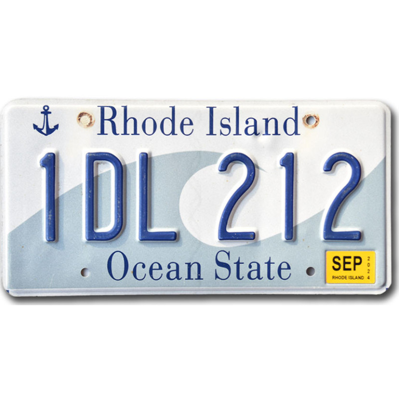 Americká ŠPZ Rhode Island Ocean State 1DL 212