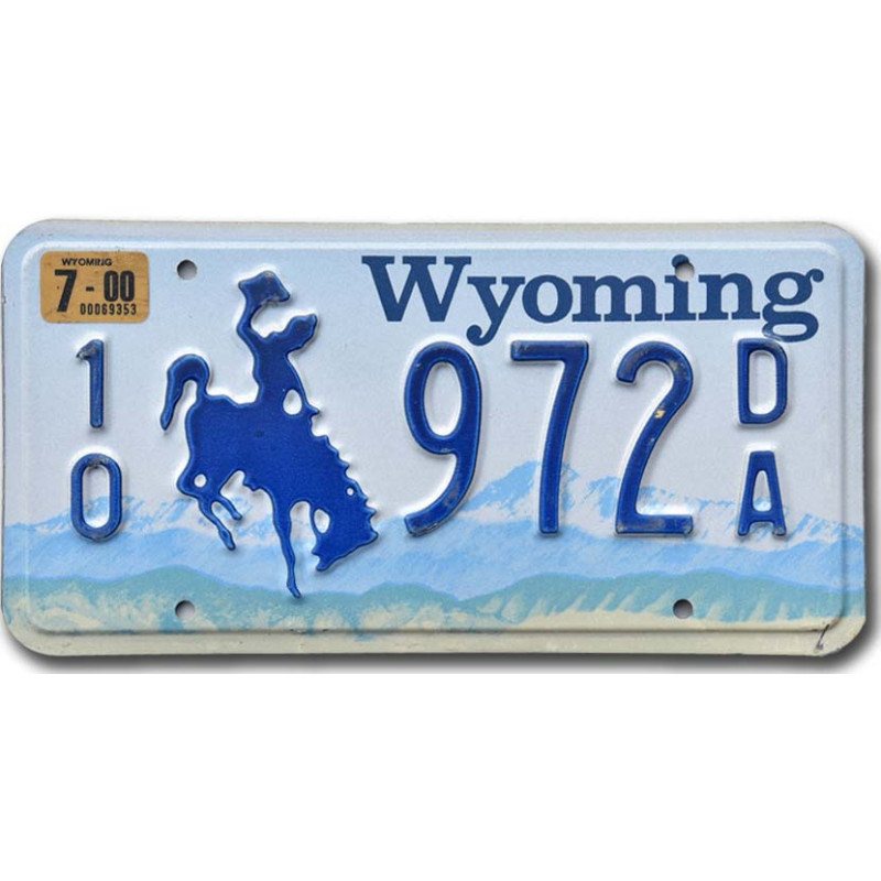 Americká ŠPZ Wyoming Blue Bronco 10-972DA