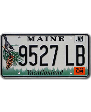 Americká ŠPZ Maine Chickadee 9527 LB