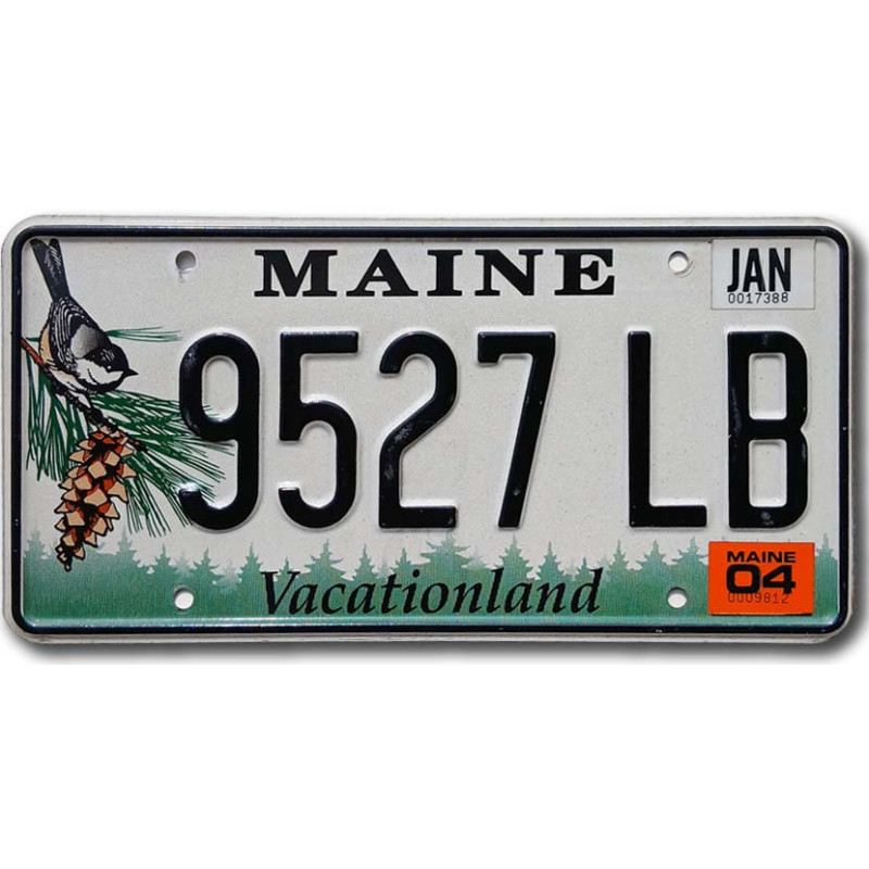 Americká ŠPZ Maine Chickadee 9527 LB