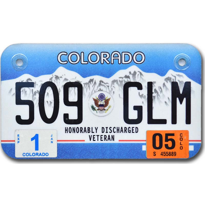 Moto americká ŠPZ Colorado Veteran 509 GLM