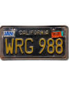 Americká ŠPZ California Black WRG 988