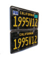 Americká ŠPZ California Black 1995V12 pár