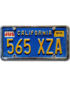 Americká ŠPZ California Blue 565 XZA