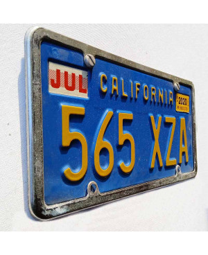 Americká ŠPZ California Blue 565 XZA