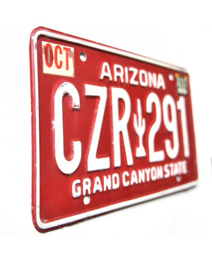 Americká ŠPZ Arizona Red Cactus CZR 291