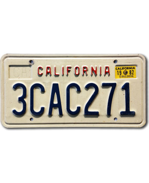 Americká ŠPZ California Block 3CAC271