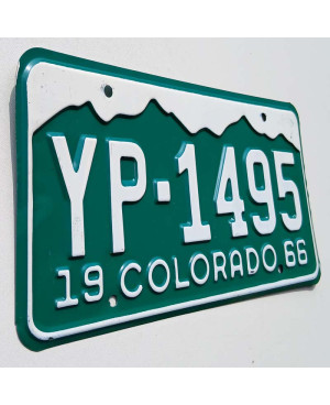 Americká ŠPZ Colorado 1966 Mountains YP-1495