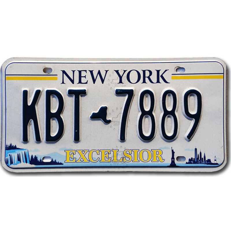 Americká ŠPZ New York Excelsior KBT-7889