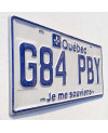 Kanadská ŠPZ Quebec Je Me Souviens G84 PBY