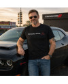 Pánske tričko Dodge Fratzog logo Black