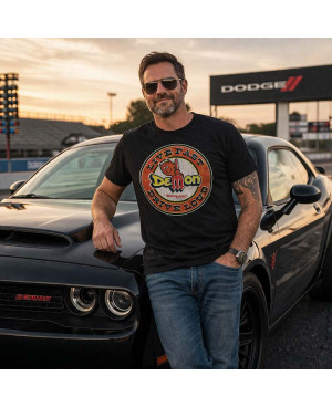 Pánske tričko Dodge Demon Live Fast Black
