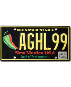 Americká ŠPZ New Mexico Chile Capital AGHL99