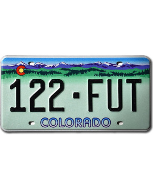 Americká ŠPZ Colorado Rocky Mountains 122-FUT