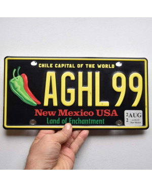 Americká ŠPZ New Mexico Chile Capital AGHL99